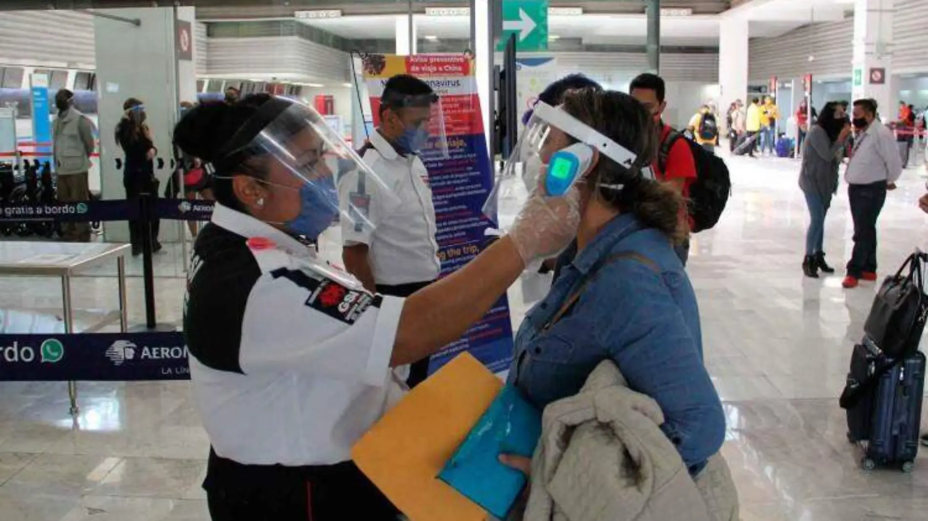 Estrategia en aeropuerto de Mmonterrey por variante ómicron de Covid-19